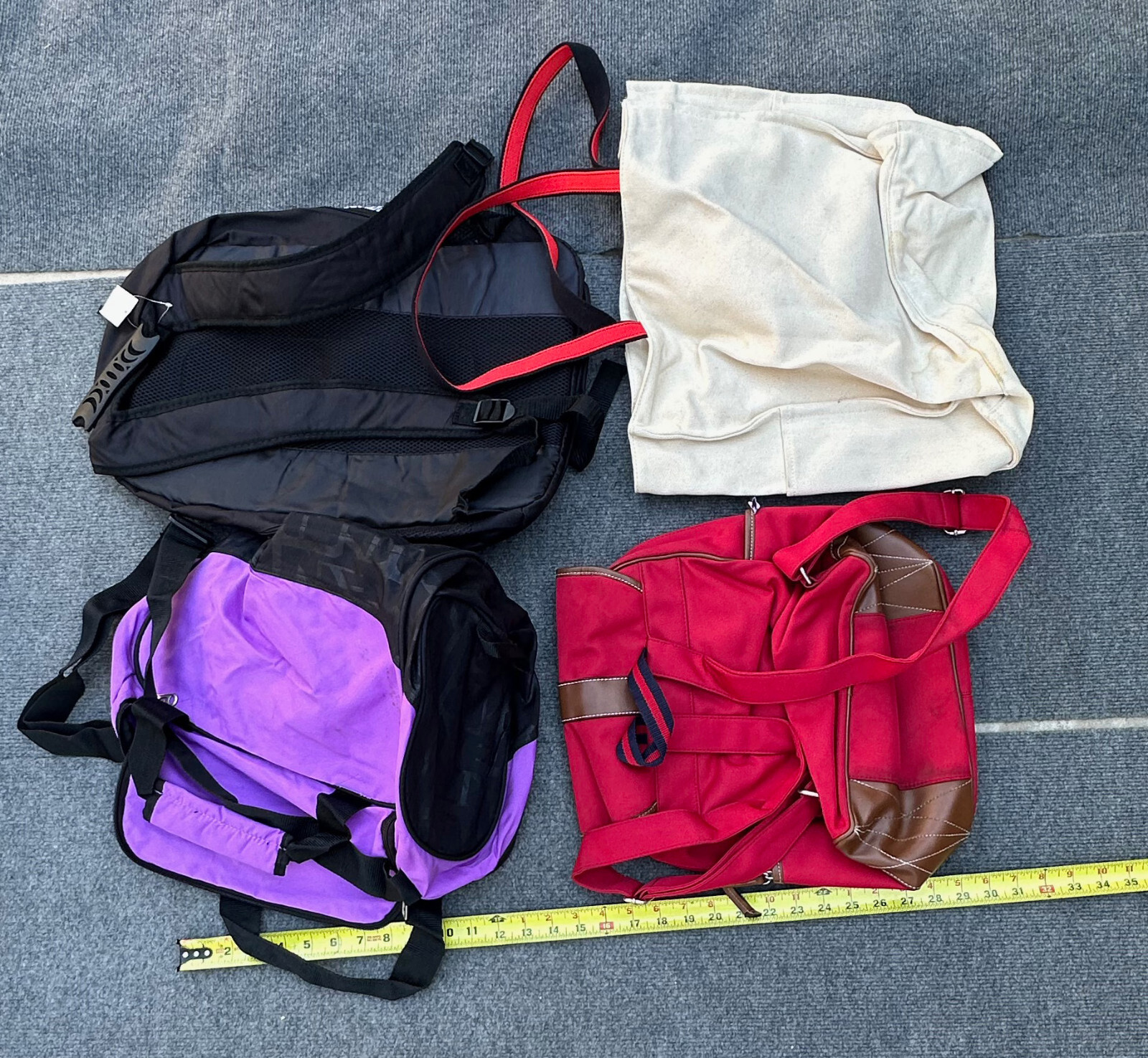 Lot of 33 Bags Backpacks Mixed Sizes.