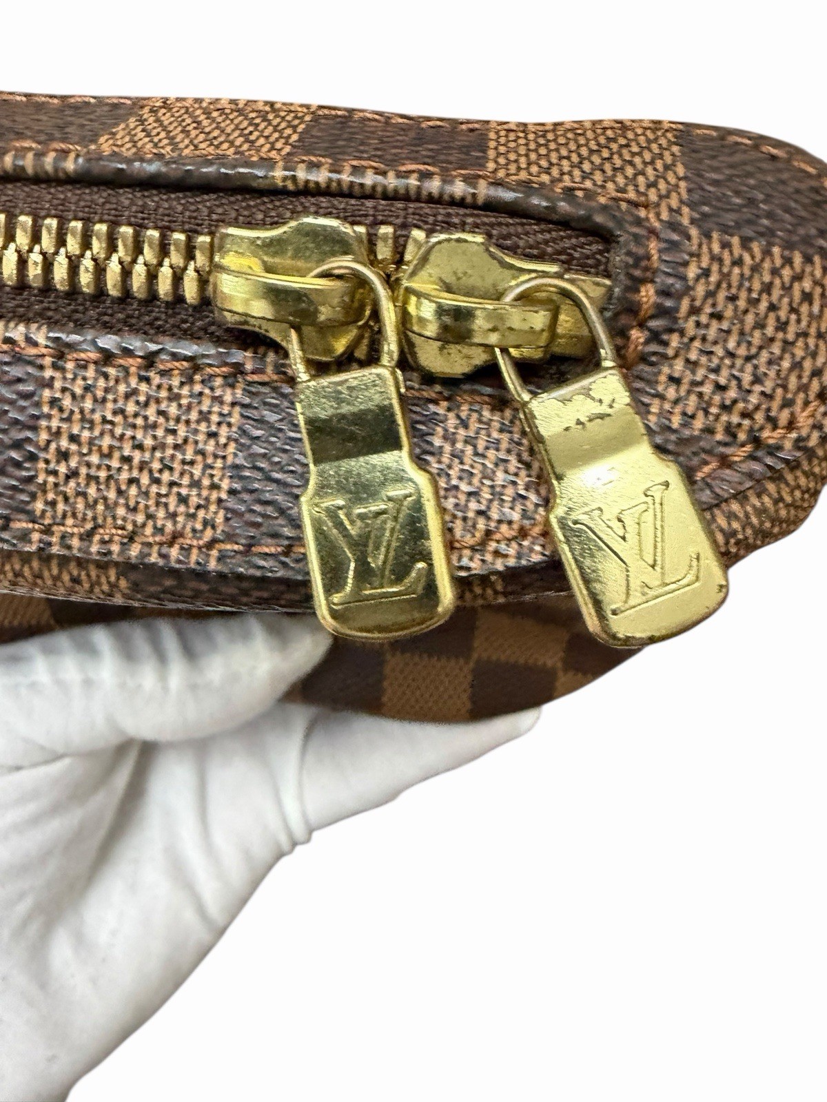 LOUIS VUITTON Damier Ebene Geronimos Shoulder Bag Authentic w Dustbag