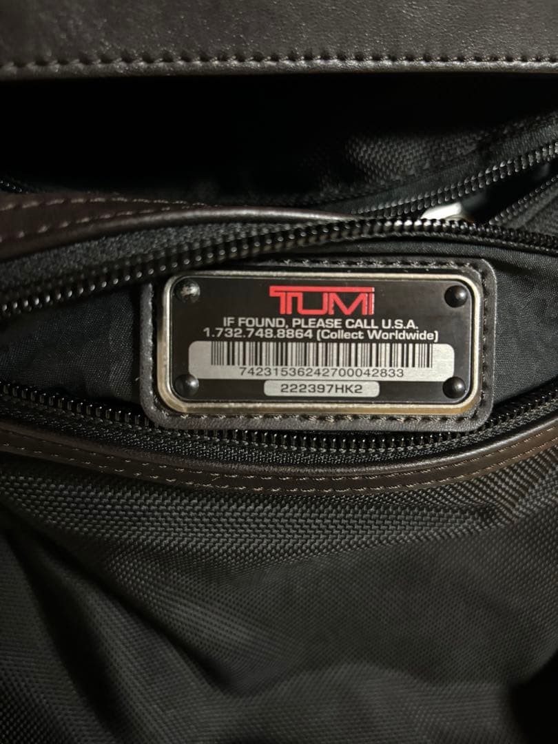 TUMI Men’s Backpack 222397HK2 Black Used with Wear