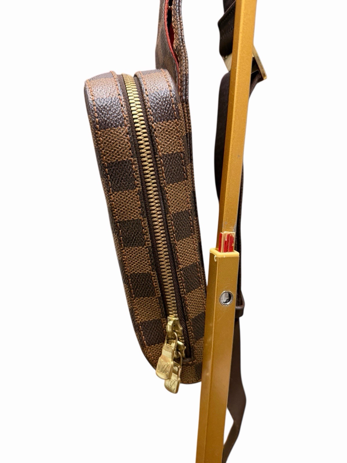 LOUIS VUITTON Damier Ebene Geronimos Shoulder Bag Authentic w Dustbag