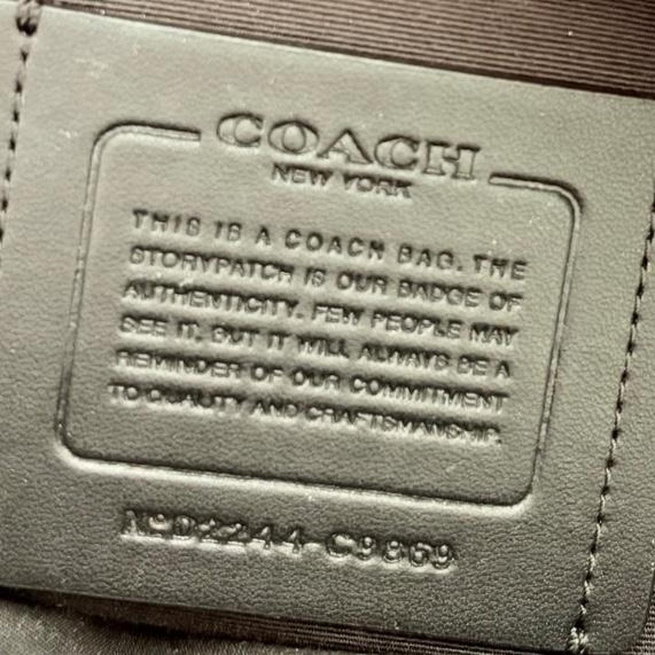 Coach Blue Signature Embossed Leather West Pack Sling Bag OS Streetwear Luxury