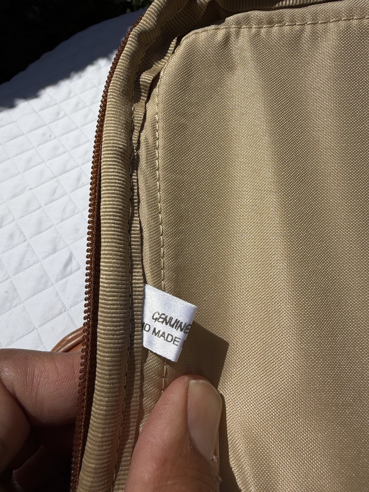 Nice Piel Chestnut Brown Leather Bag Colombian Made Padded Satchel Messenger Bag