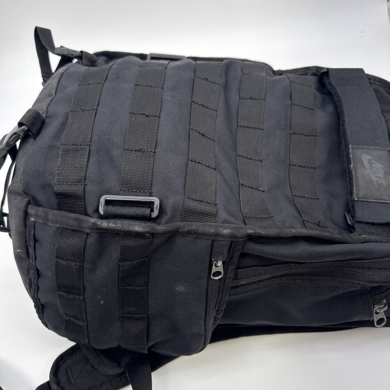 Nike Sportswear RPM Backpack Black Molle Webbing Ruck Sack Book Bag Large