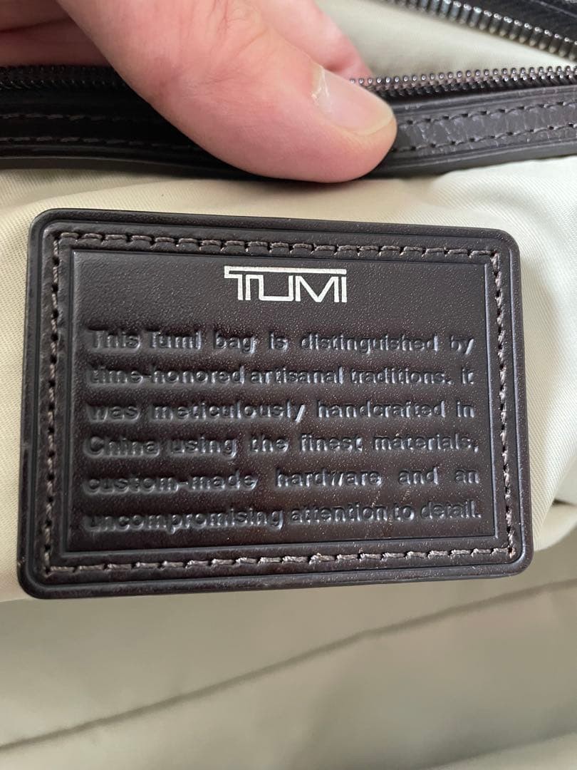 Tumi Duffel Bag Beige Black Vhtf Limited Edition Rare Model Men Pre-owmed 2603TK