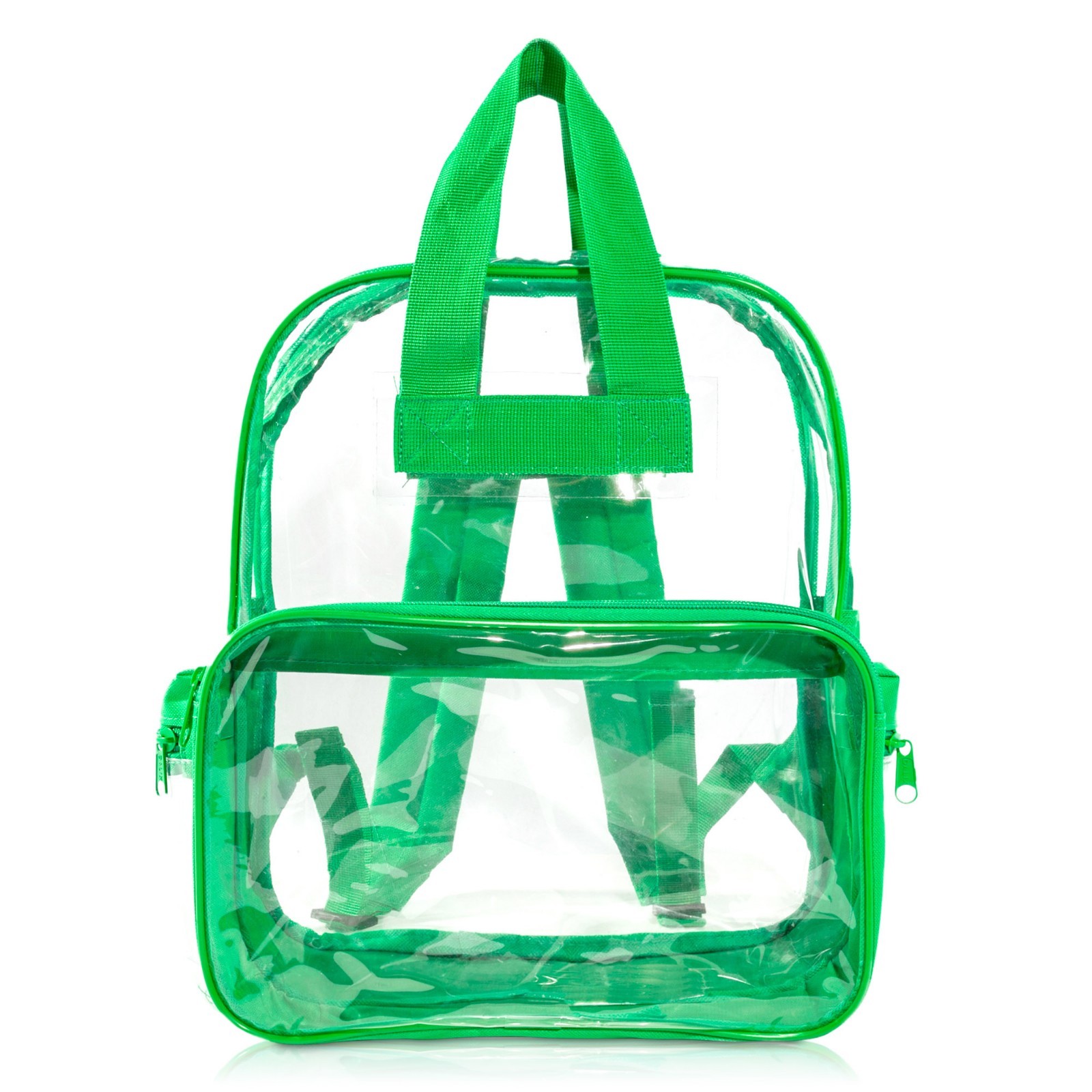 DALIX Clear Backpack Transparent School Bag Ninja Turtle Green Small to Medium