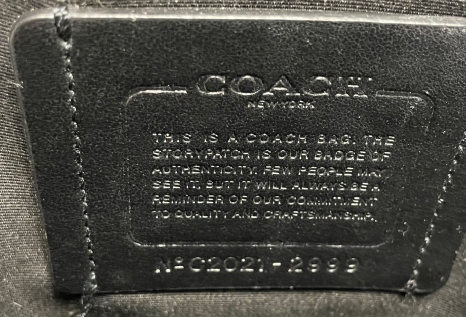 Coach West Pack Varsity Stripe Sling Signature Canvas Leather Carry Bag Reg $350
