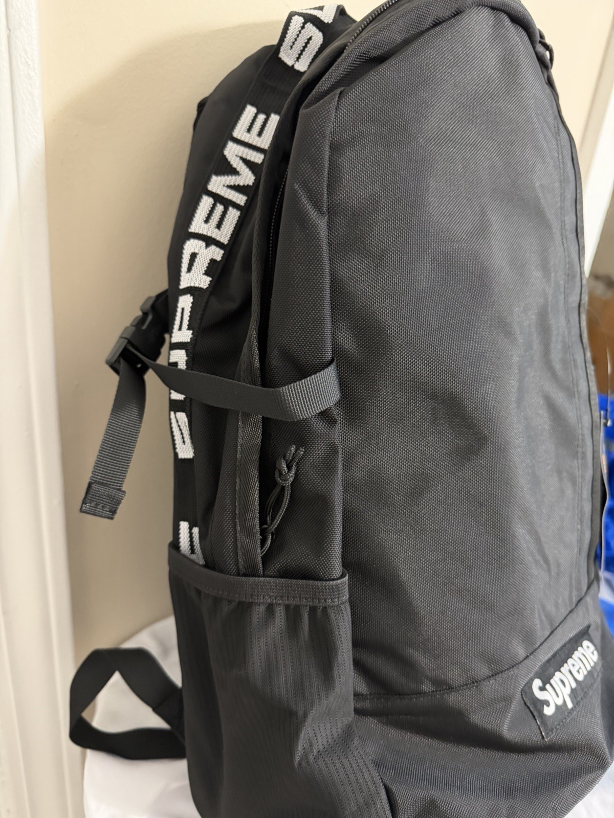 Supreme Cordura SS18 Ripstop Nylon Backpack Black – 100% Authentic