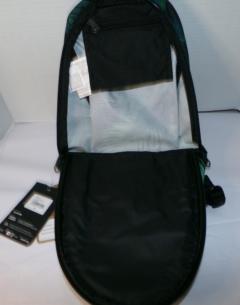 UNISEX DAKINE 6.5L COSMO BACKPACK~GREEN / TROPICAL~NWT