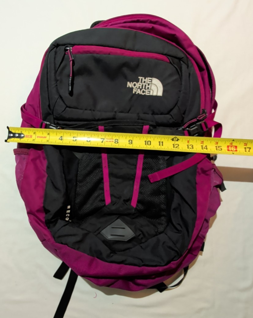 The North Face Recon Backpack Unisex Hiking School Laptop Purple 30 Liter Padded