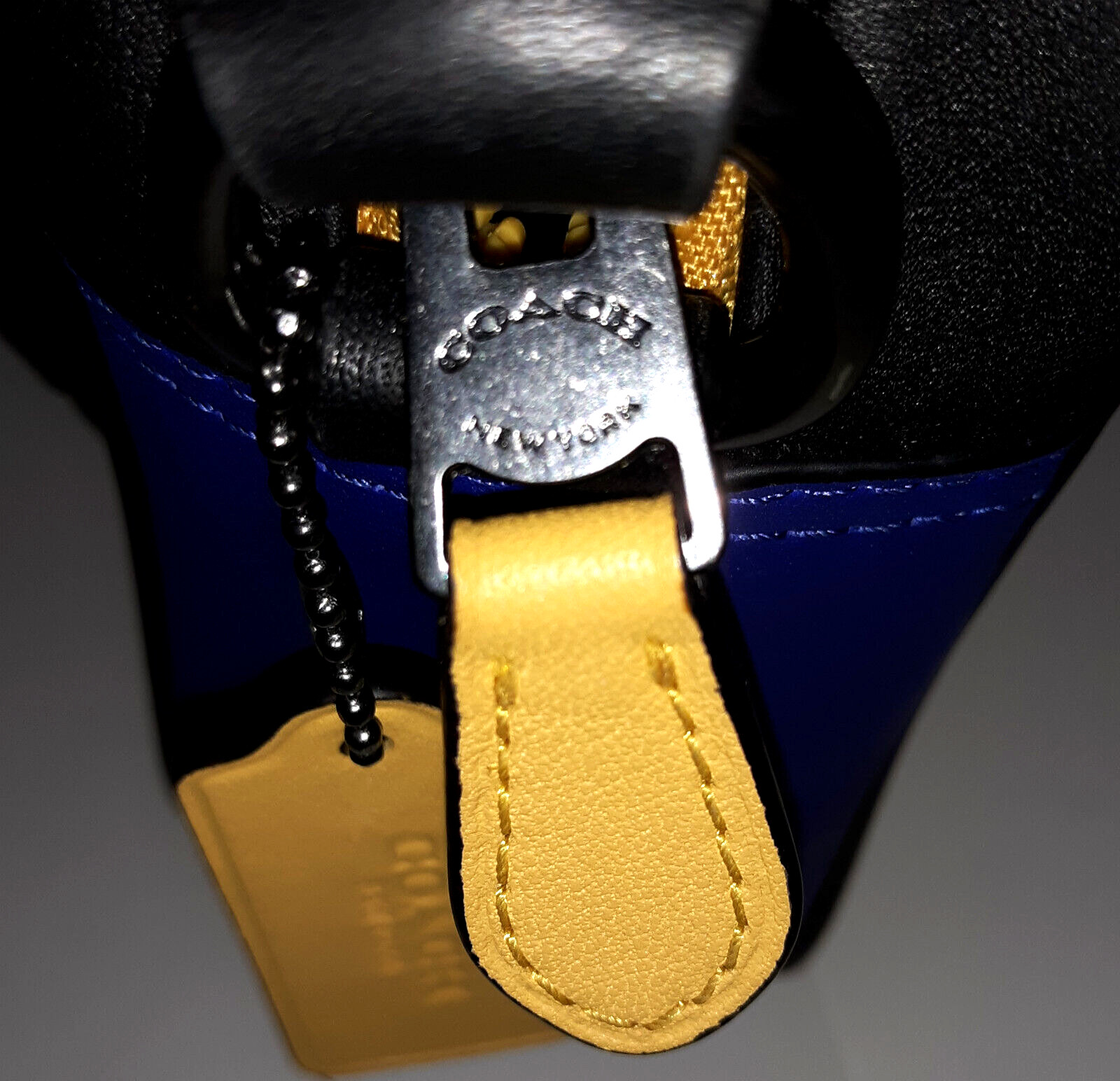 Coach Track Crossbody Messenger Signature Color Block Bag Calf Leather Ext Pkts