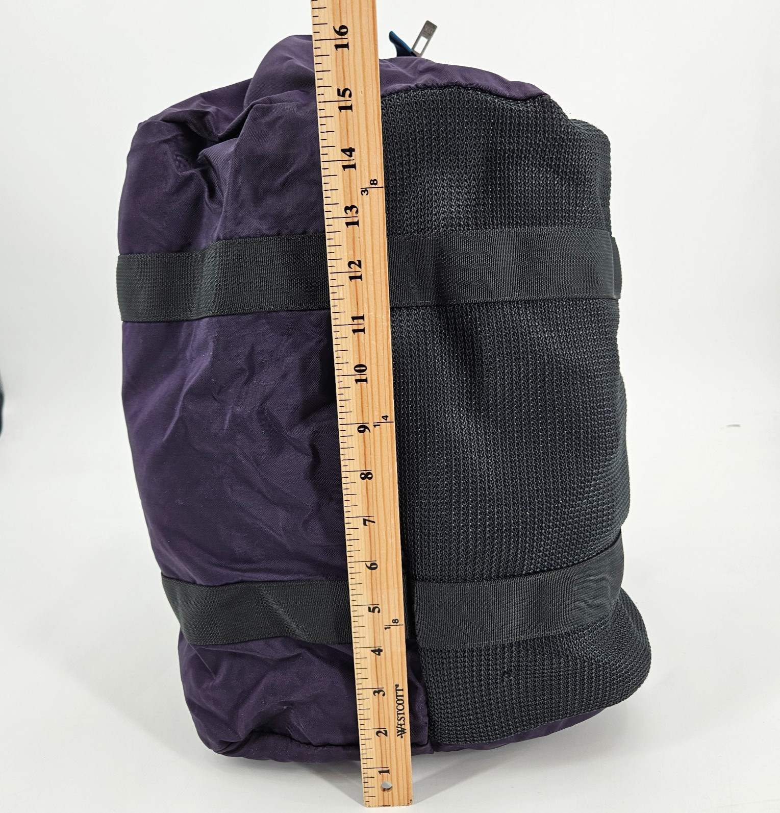 Vintage 90’s Patagonia Small Duffle Bag Purple Blue Black Carry On USA Made VTG