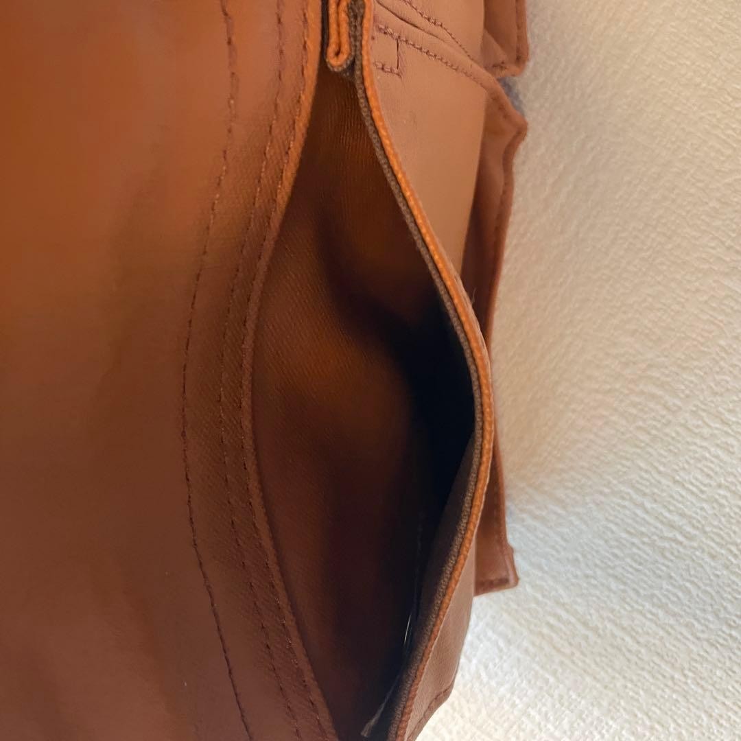 PORTER Yoshida Kaban FREE STYLE Camel Inner Pockets Shoulder Bag Made in Japan
