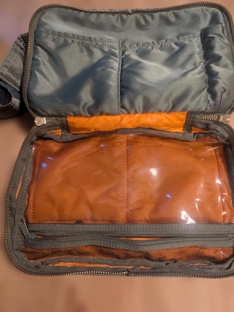 PORTER Yoshida Tanker 2Layer Shoulder bag sage green Authentic made in Japan