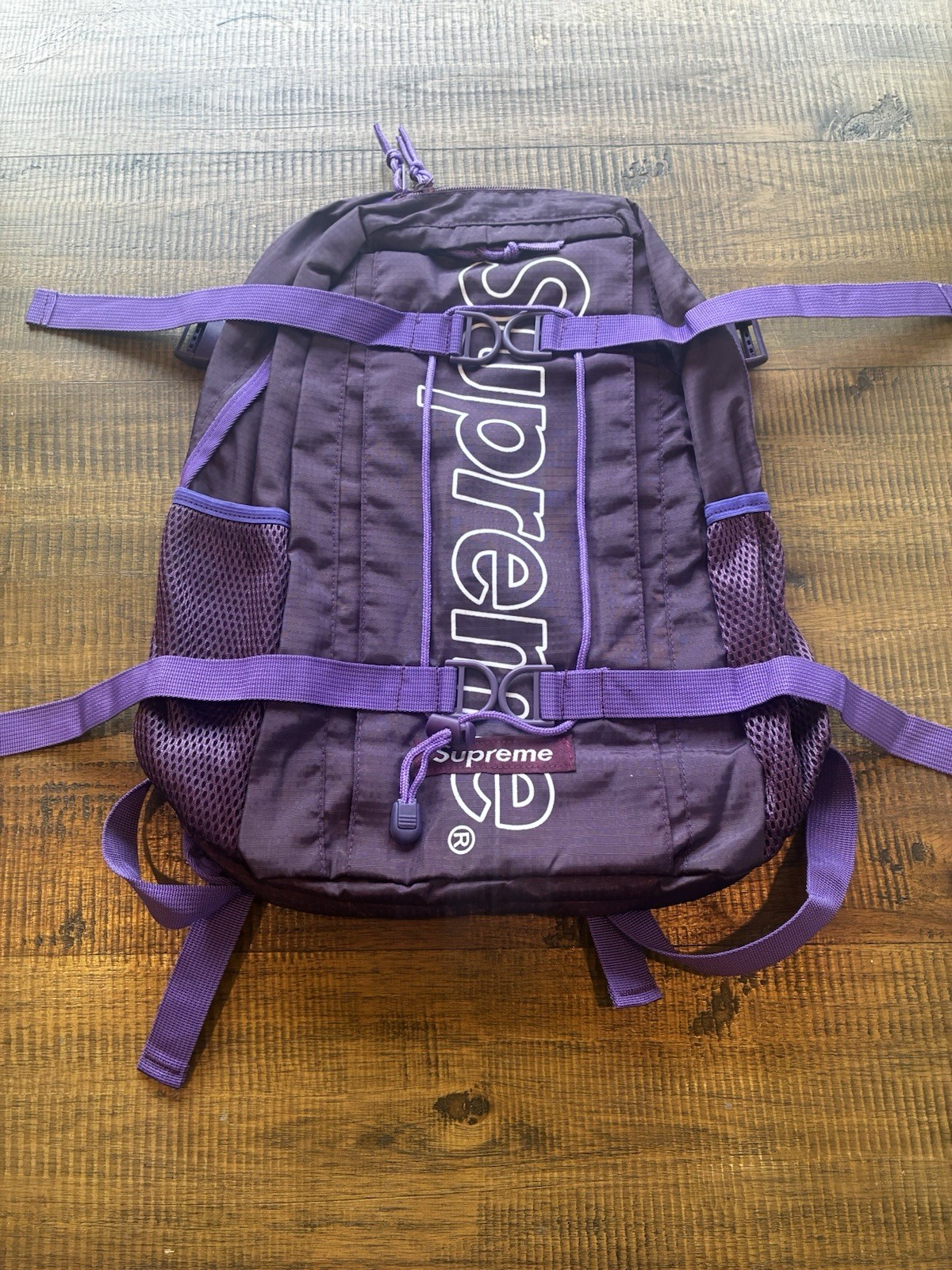 Supreme Purple Backpack (FW18) – Amazing Condition. 100% Authentic.