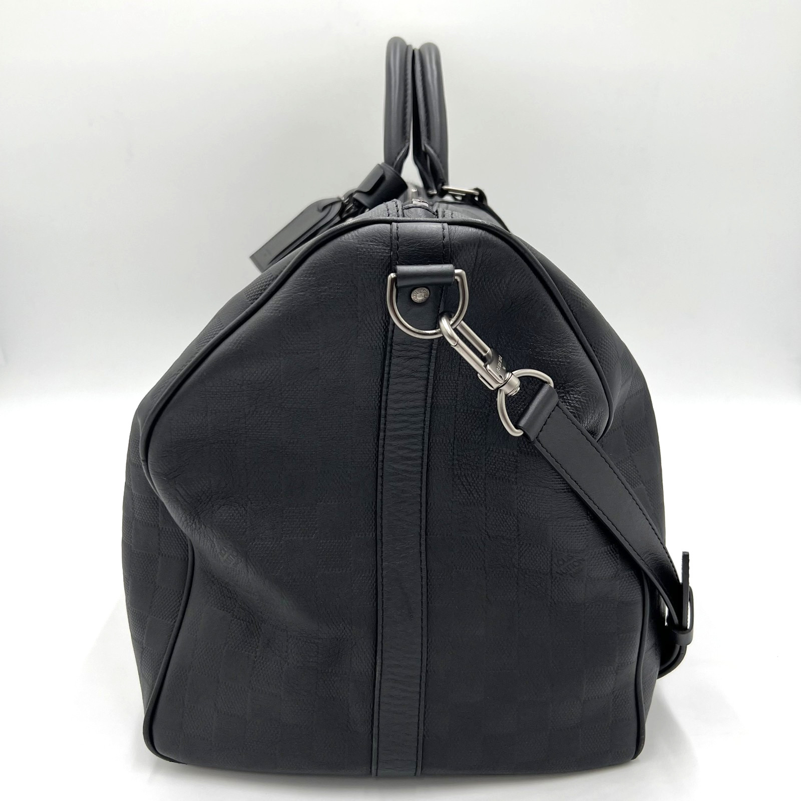 Louis Vuitton Damier Infini Keepall Bandouliere 55 Travel Bag 2way N41144 Auth