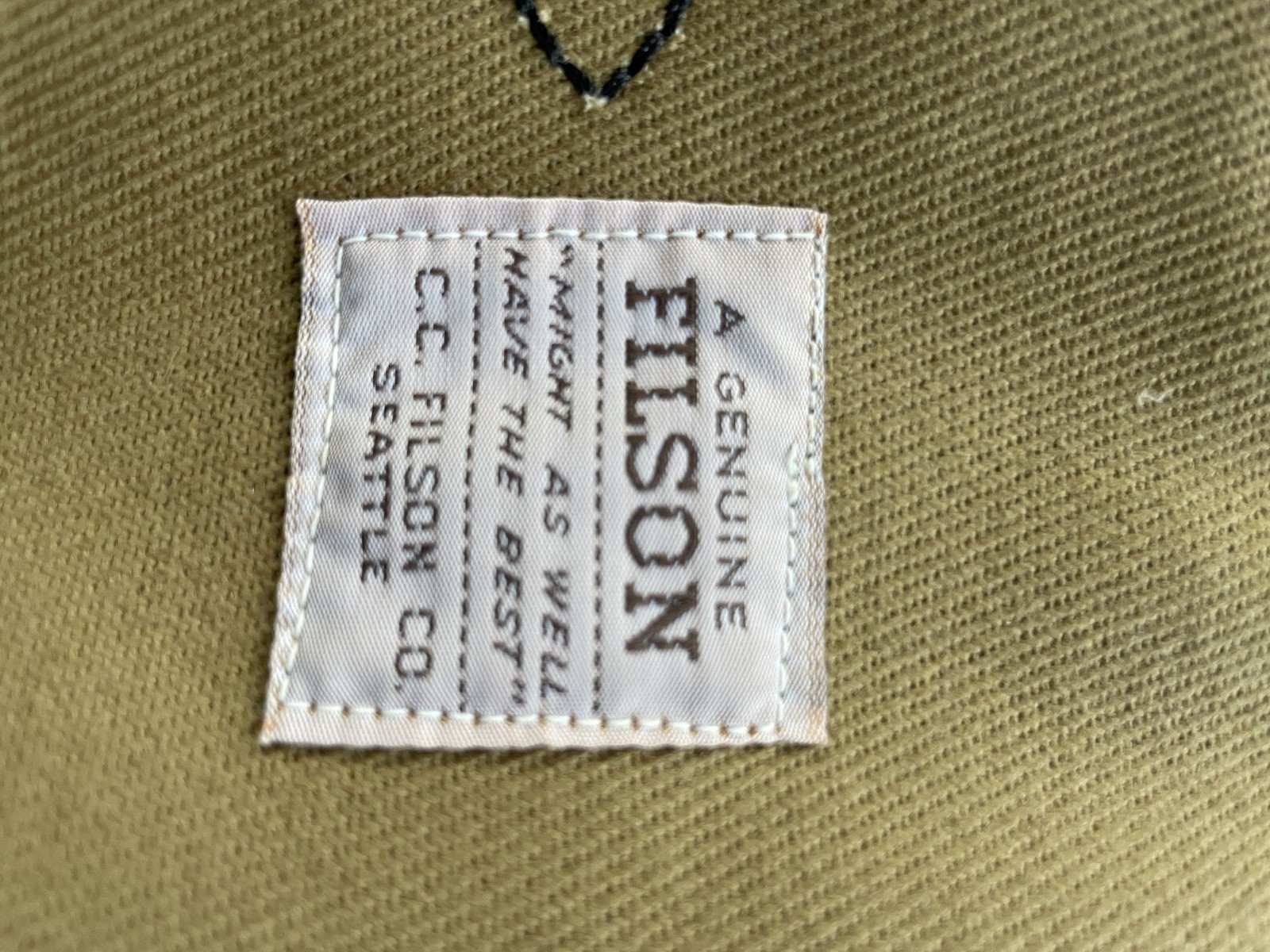 FILSON Rucksack (Backpack) – Authentic Classic Tan Cotton Twill & Bridle Leather