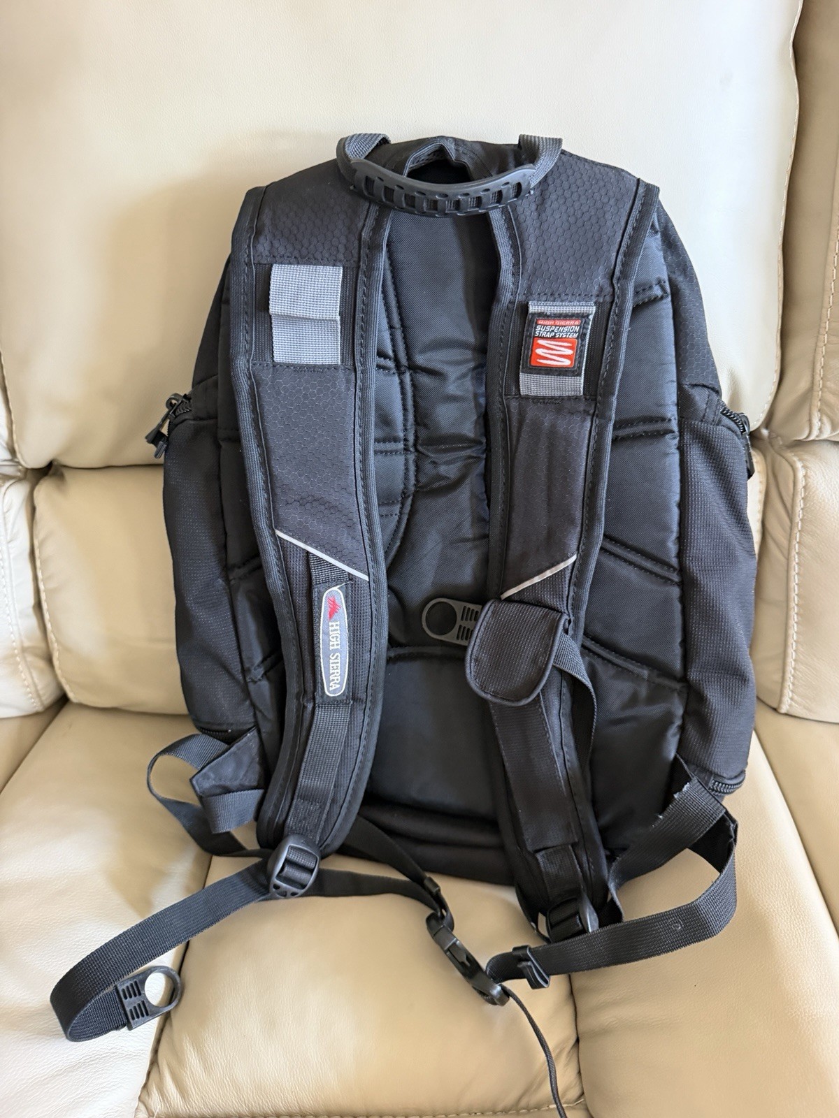 New High Sierra Leeds Backpack School Travel Daypack Laptop Hiking Black Durable