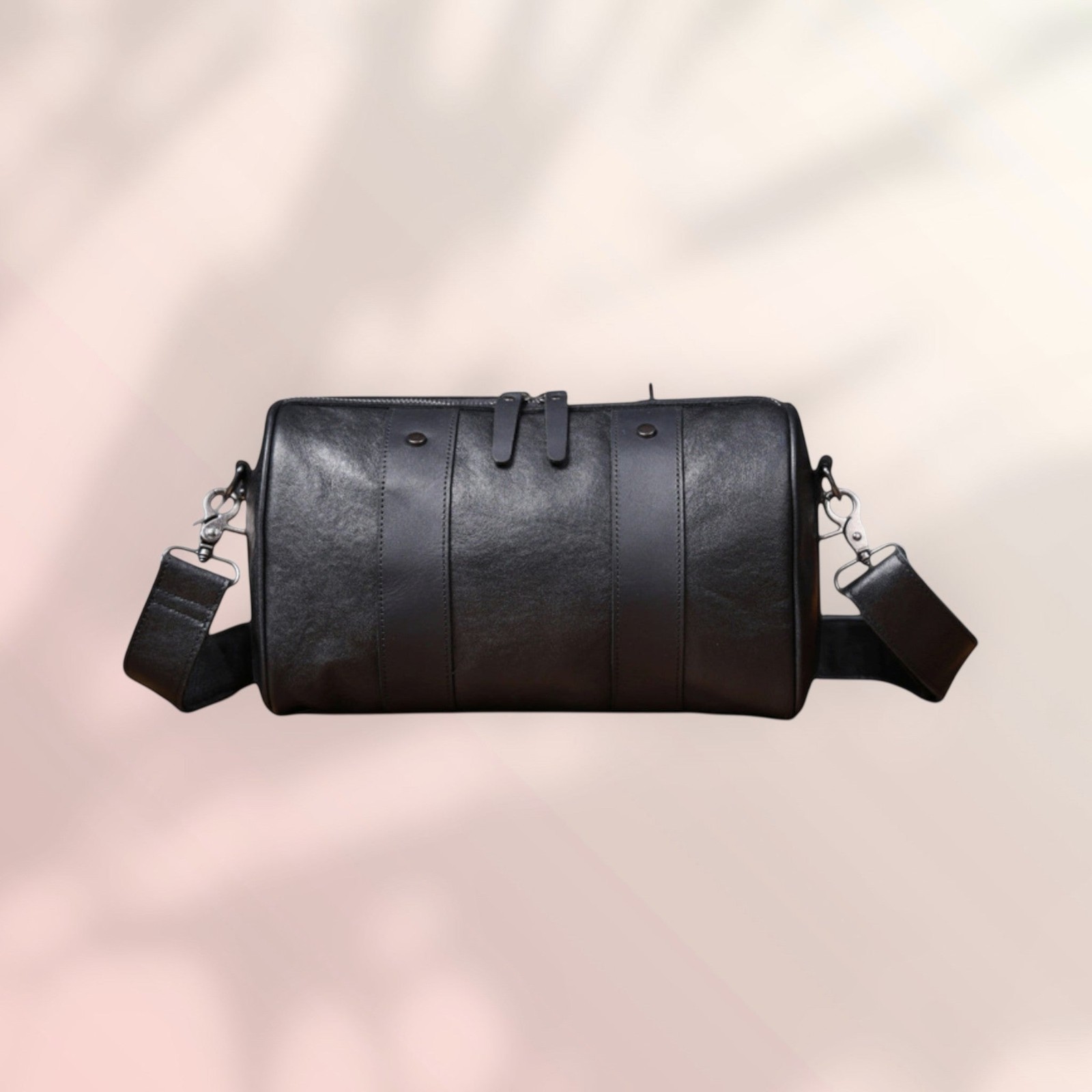 Velmoro Premium Leather Barrel Bag – Vintage Travel Duffel Gym Weekender