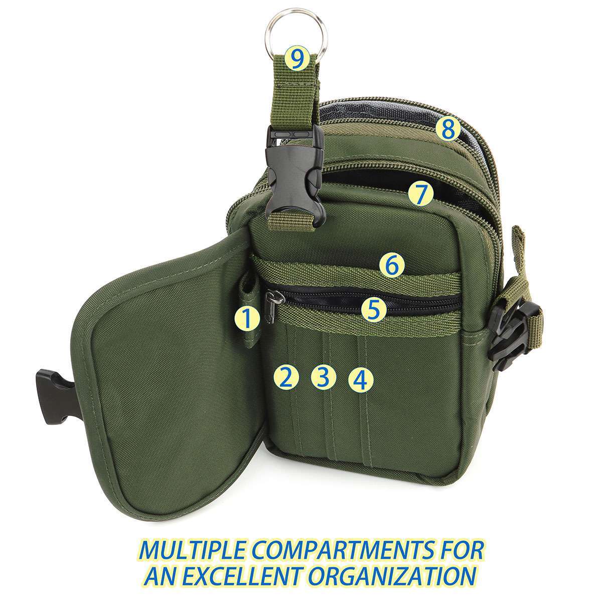 Men’s Shoulder Bag Chest Bag Sling Crossbody Bag Casual Travel Phone Bag Small