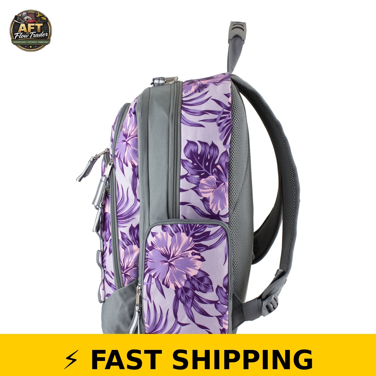 Eastsport Expandable Recycled Backpack – Hibiscus Edge