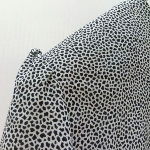 VINTAGE Bag Black Leather All Over Print Animal Shoulder Y2K Mens Japan Used