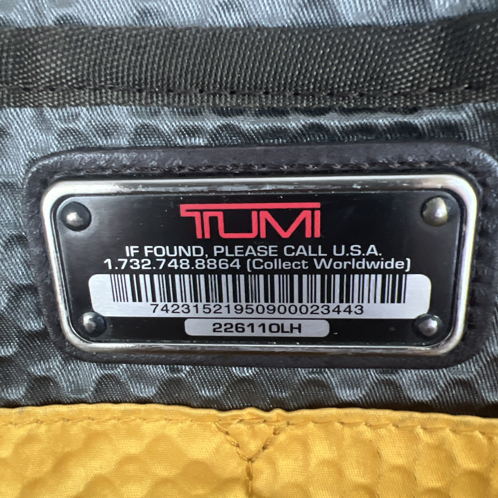 TUMI Alpha Bravo Anthracite Nylon Green Computer Briefcase Expandable Laptop Bag