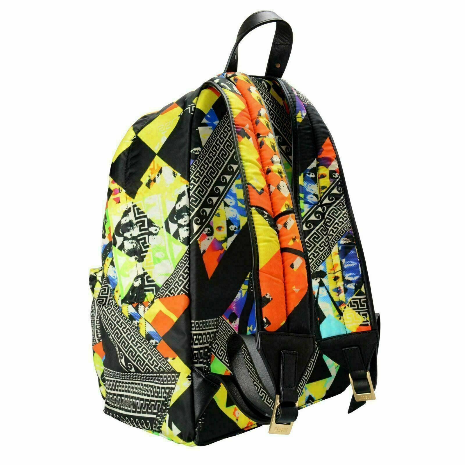 Versace Versus Trimmed Multi-Color Patterned Unisex Backpack