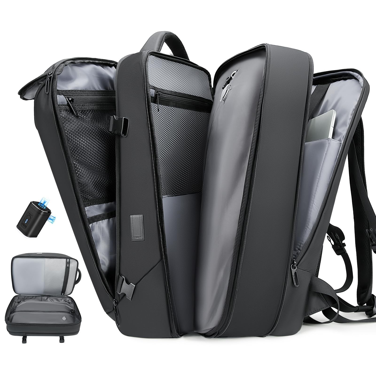 Vacuum Seal Travel Backpack, Expandable Vacpack Backpack with Vaccum Compress…