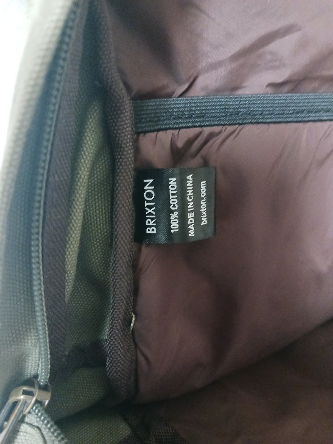 Brixton Olive Green Back Pack Canvas 100% Cotton – EUC