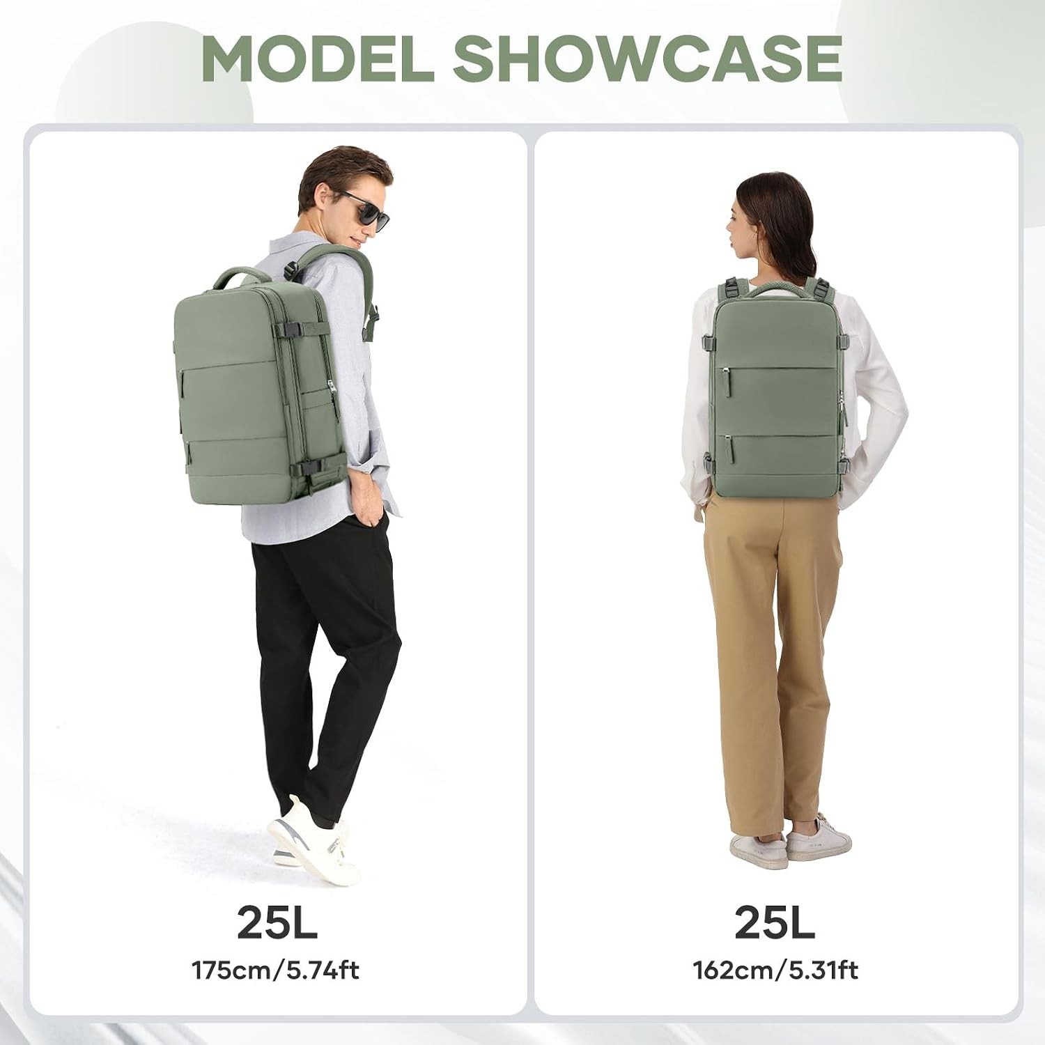 Travel Backpack, Carry on Backpack, Backpack Waterproof Outdoor Sports Rucksack