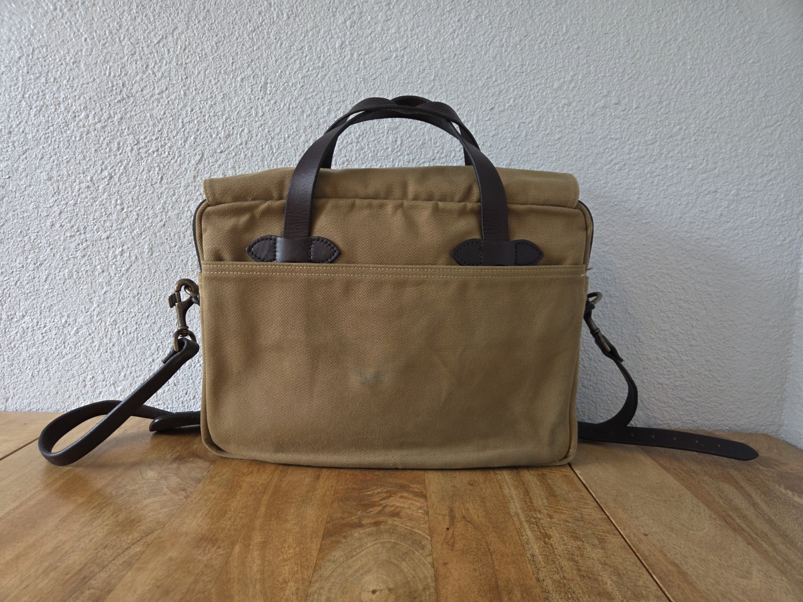 Filson Rugged Twill Original Briefcase | Tan | Made in USA | MSRP $499