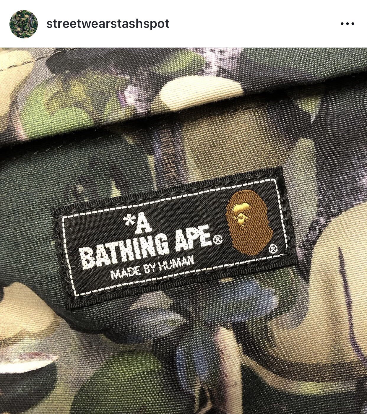 A Bathing Ape Bape Village Camo Backpack Size Free