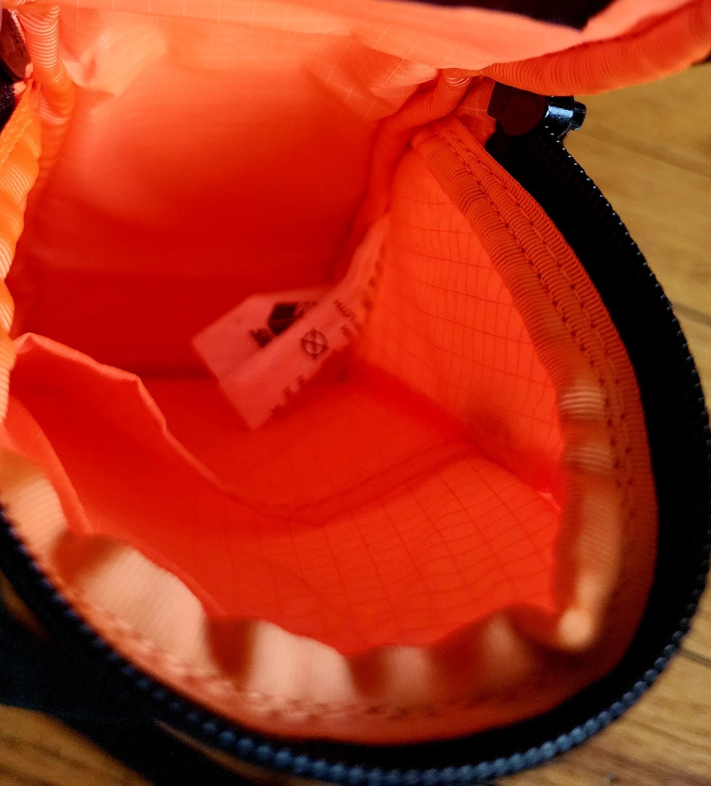 Palace Orange Zip Crossbody Bag Shoulder Strap Casual Solid + Stickers