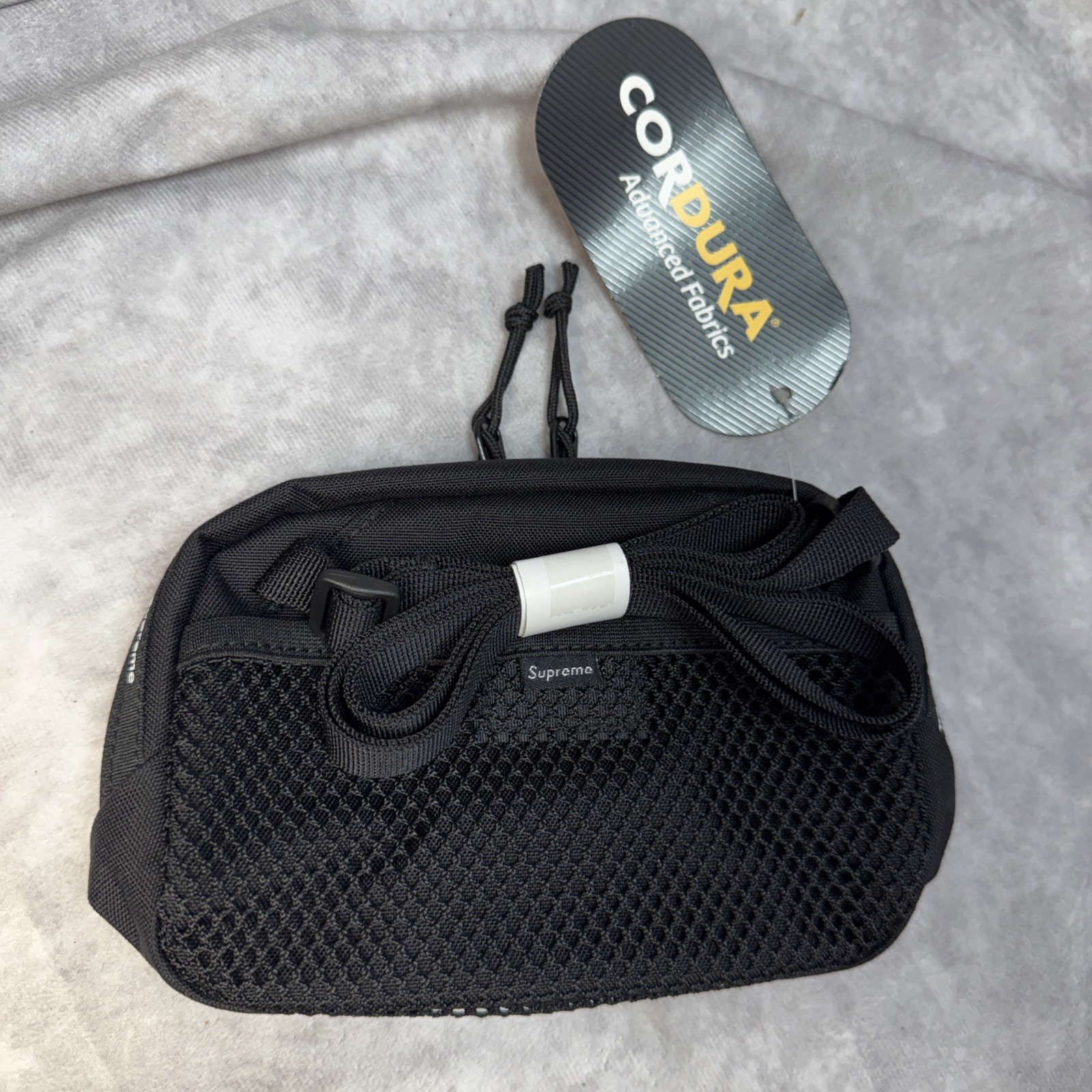 Supreme Mini Side Messenger Bag Black FW24 Cordura Nylon NWT Reflective Stripe