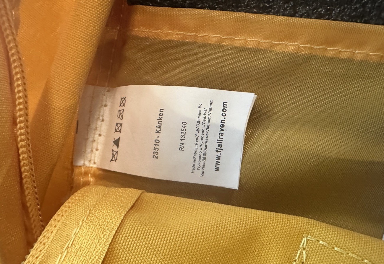 Fjallraven Kanken Classic Yellow Backpack Pastel Colors 23510