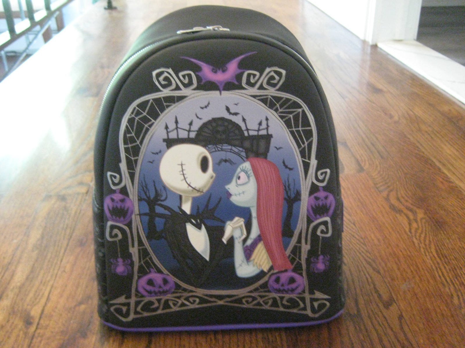 Loungefly Nightmare Before Christmas Jack & Sally Pumpkin Frame Backpack Wallet