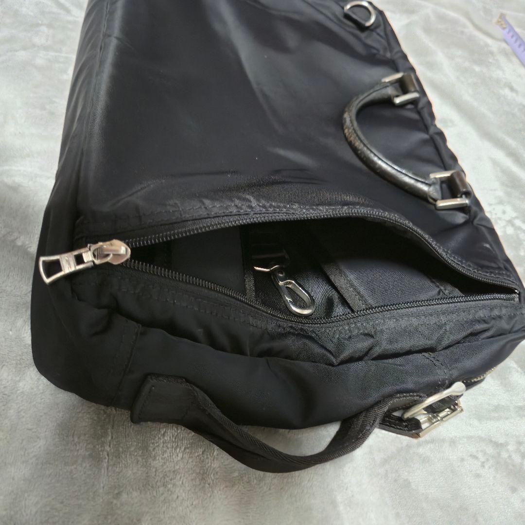 Master-piece Black Nylon Business Bag Used Japan