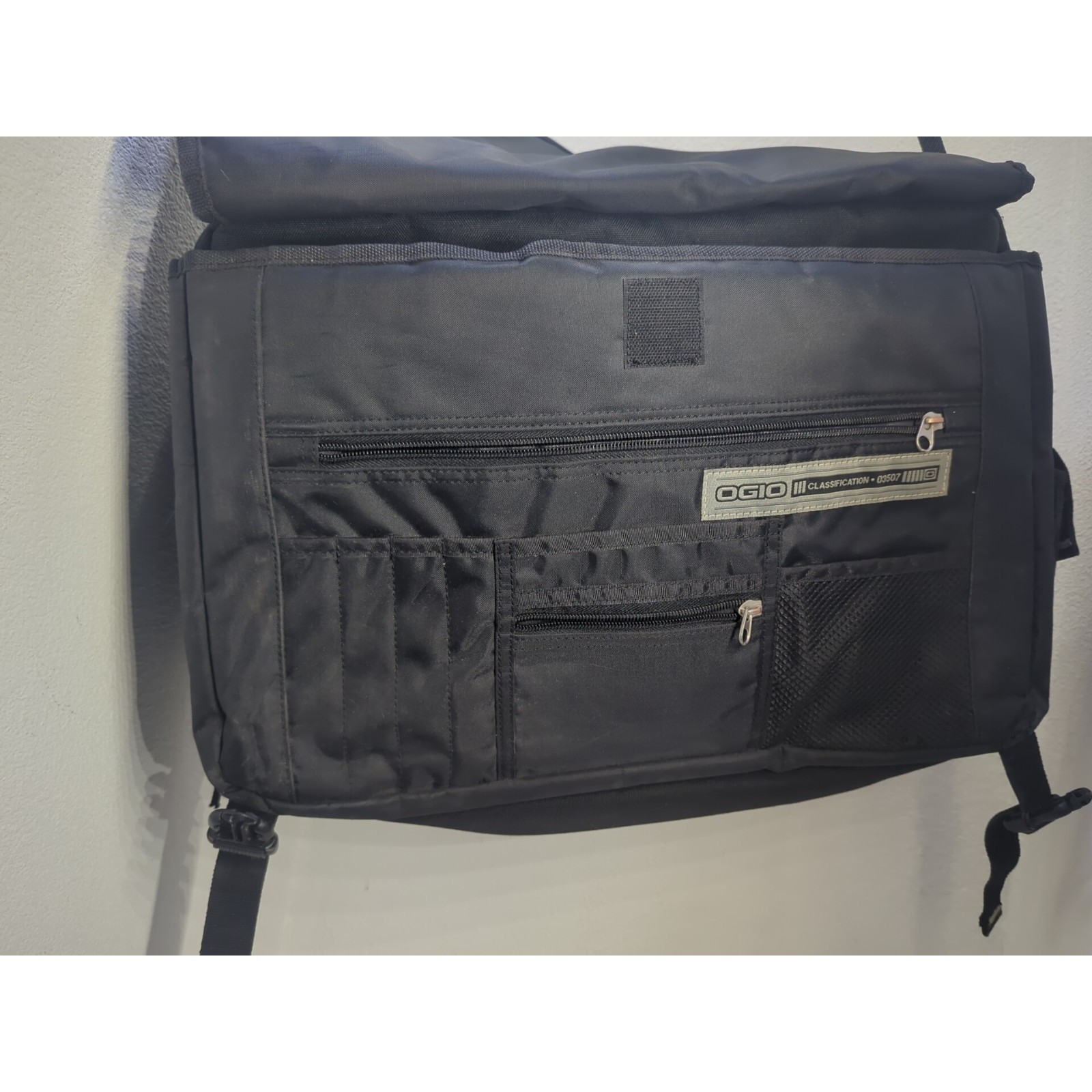 Ogio Jack Pack Messenger Bag With Wagner CAT Logo Black Large Tool School