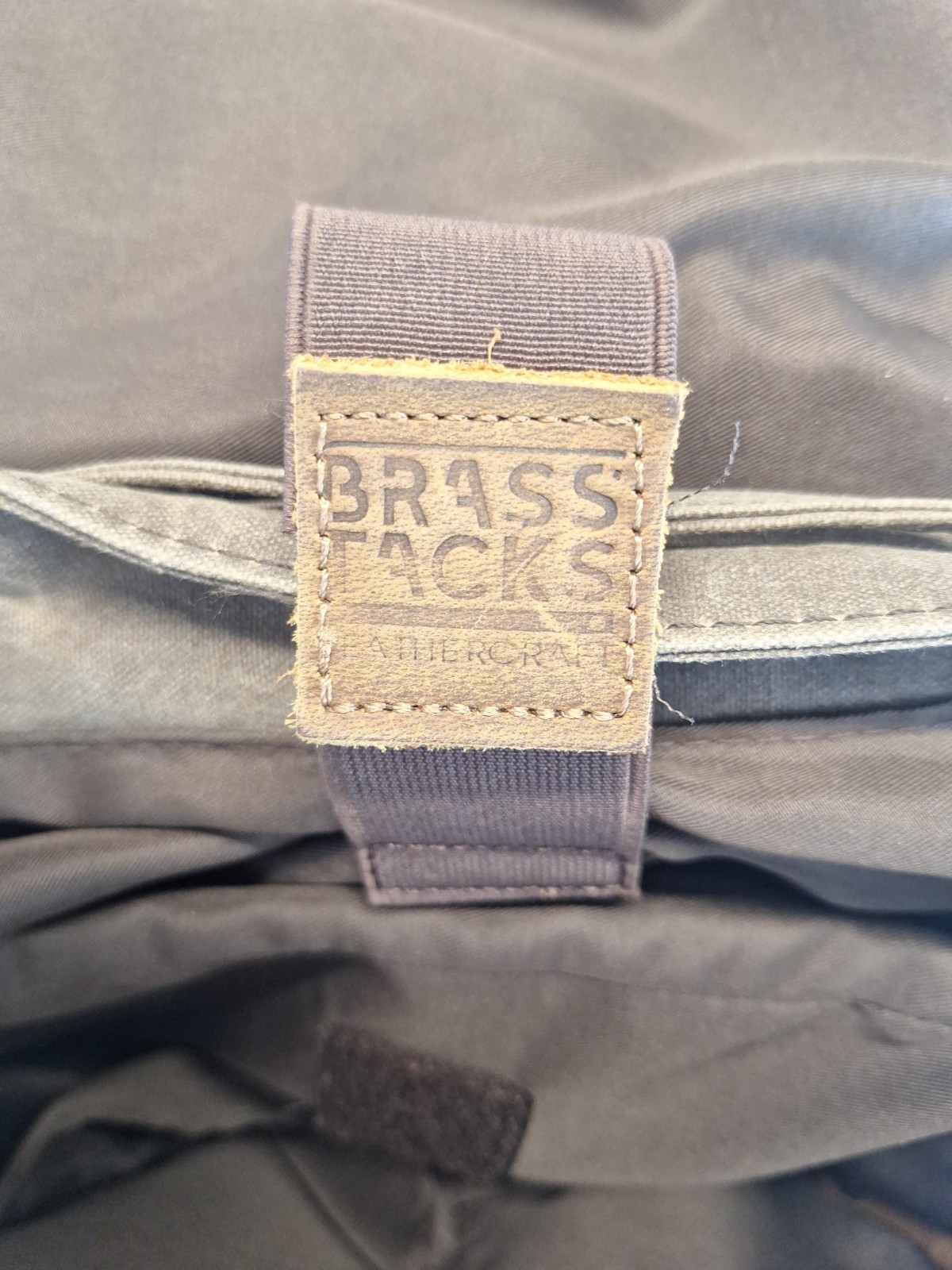 Brass Tacks Waxed Canvas Leather Rucksack Backpack Travel Hiking Camping School