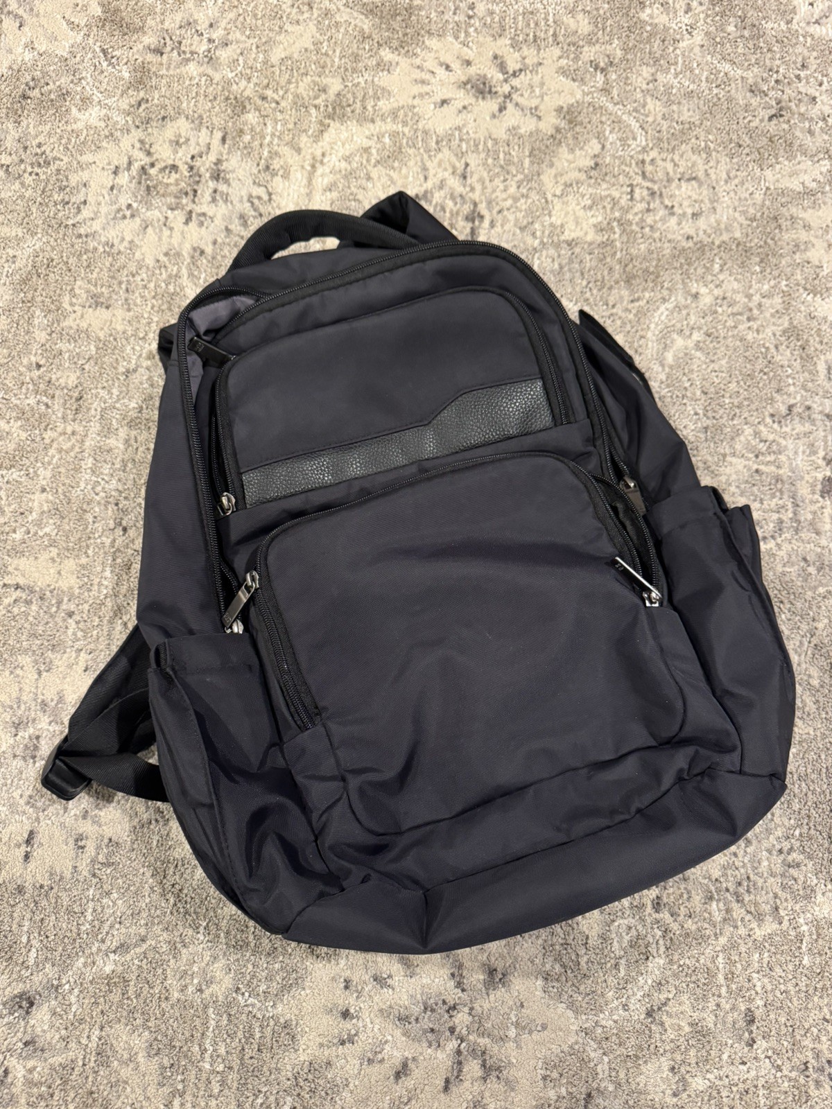 Open Story Signature Day Trip Backpack Black, Water-Resistant Travel Laptop Bag