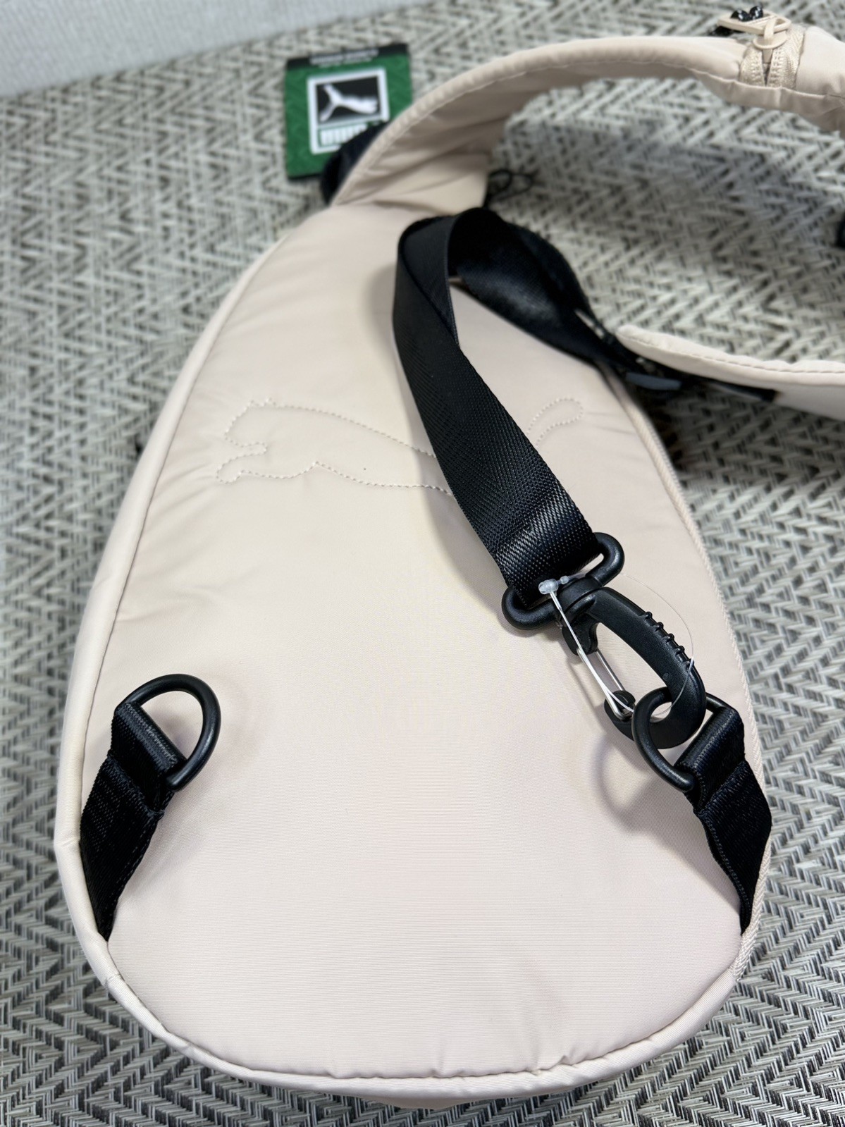 Puma Myriad Sling Bag Light Beige Crossbody Backpack Adjustable Strap NWT OS