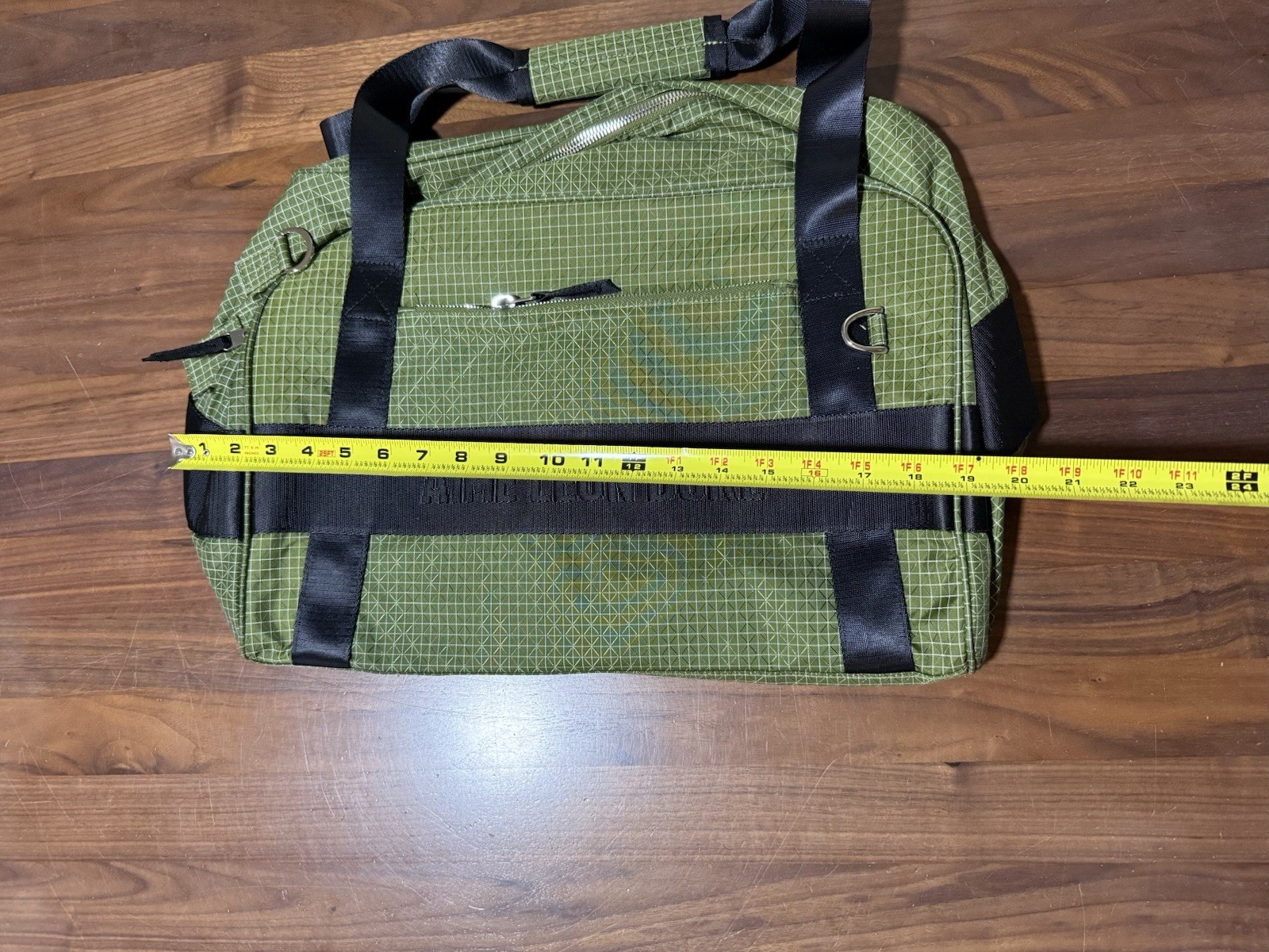 Aime Leon Dore Ripstop Nylon Duffle Bag Carry On Olive Woven Logo ALD Queens