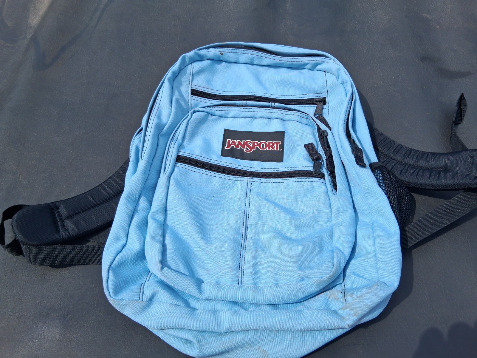 JanSport Superbreak School Backpack Baby Blue Older Model