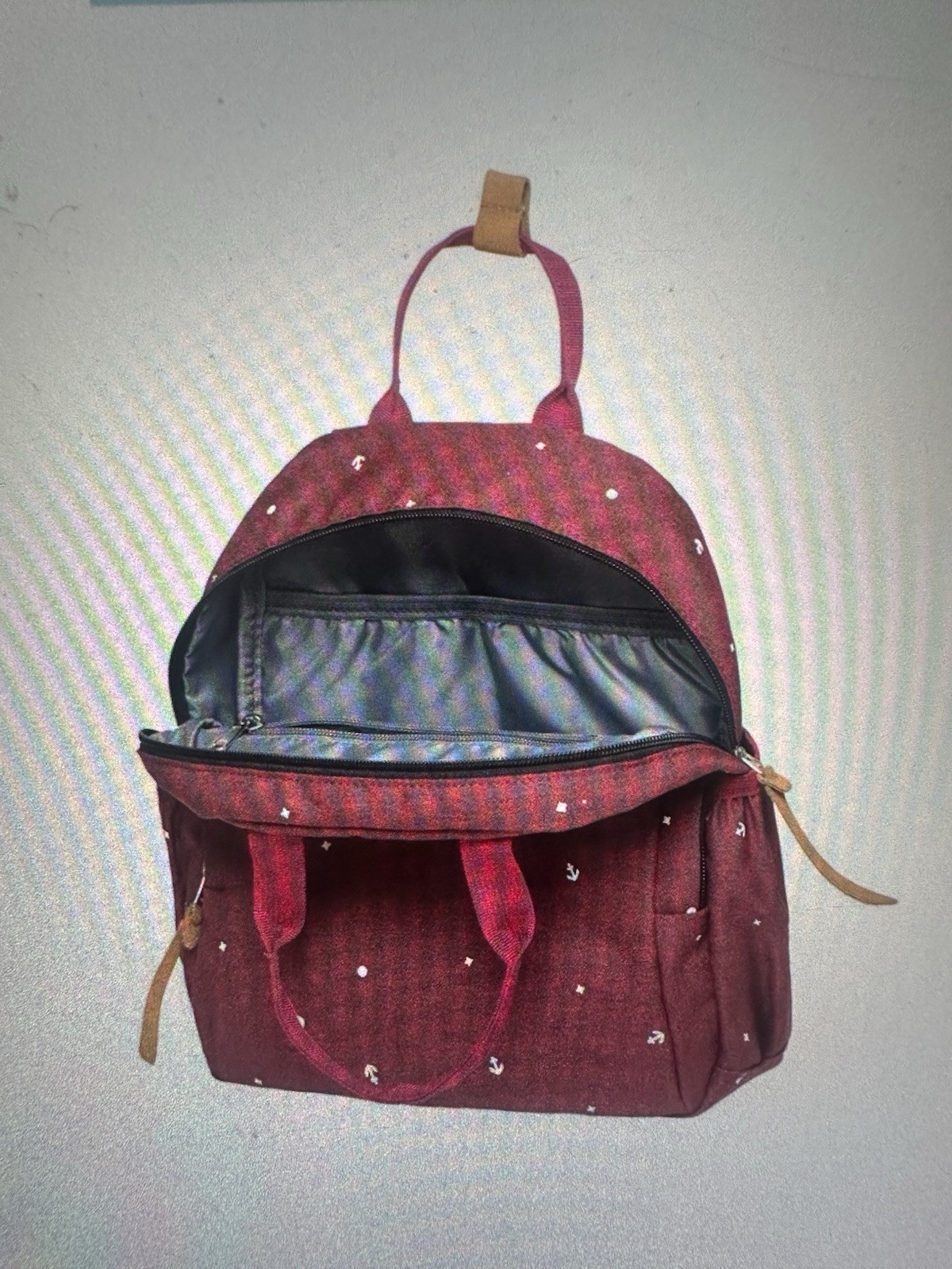 KAUKKO Lightweight Backpack Casual Travel Daypack-Maroon-NWT SUPER CUTE !
