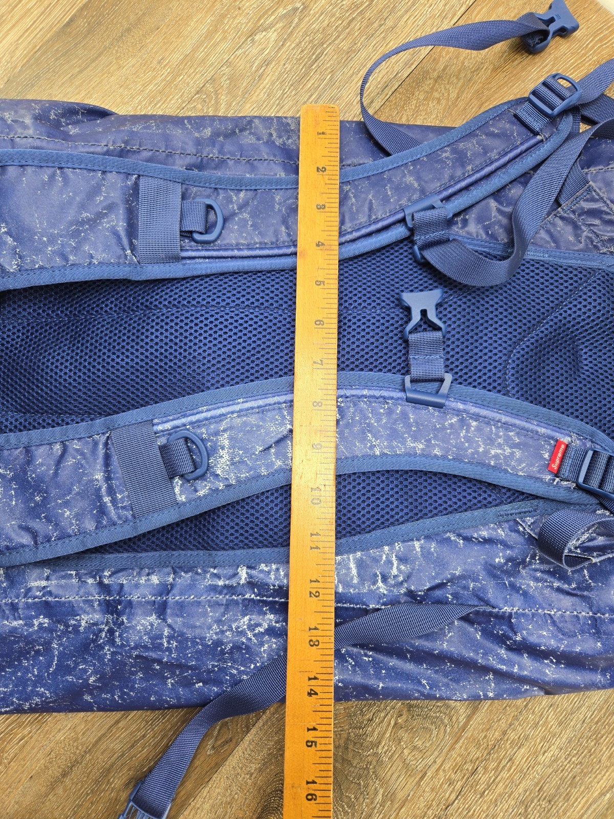 EUC SUPREME Waterproof Reflective Speckled Backpack Royal Blue FW20 Olmetex