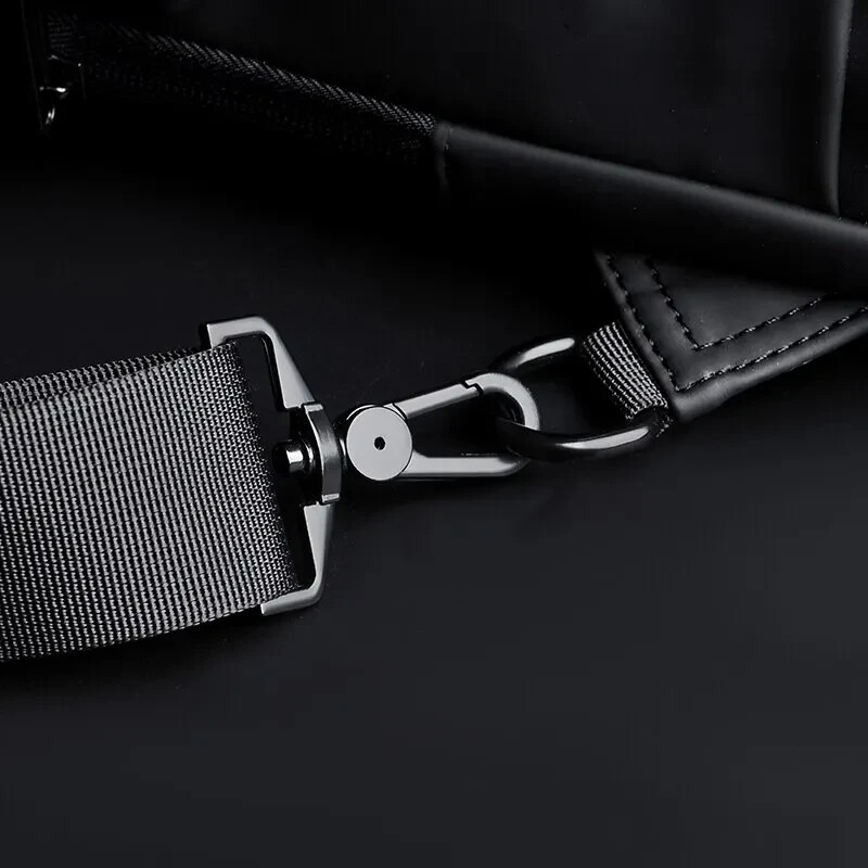 Cross Body Shoulder Bag Waterproof Multifunction Anti Theft USB Bag