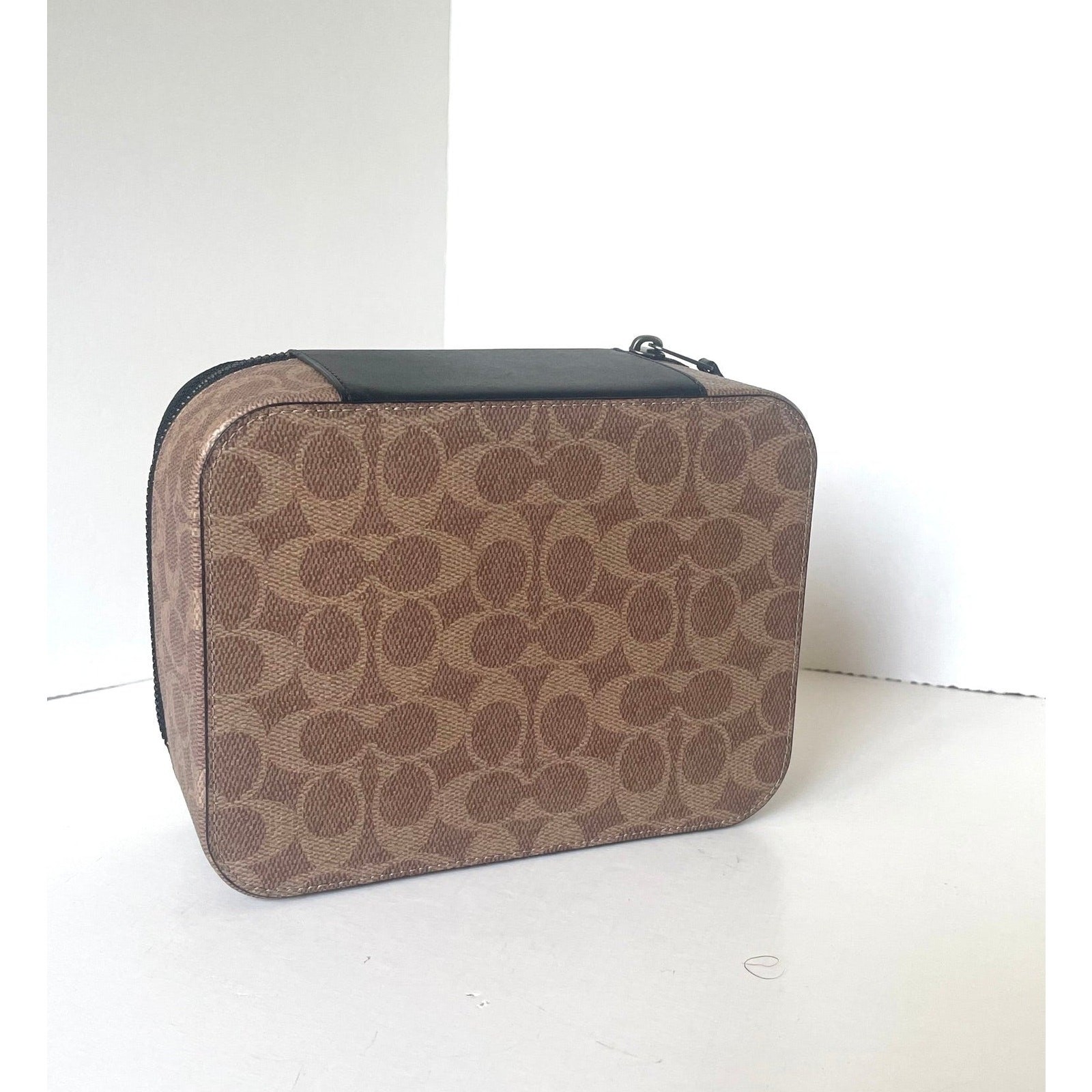Coach Tech Organizer CY392 Colorblock Signature Canvas Travel Case Khaki