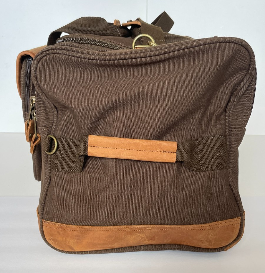 Cabela’s Vintage Battenkill Canvas & Leather Large Duffel Bag Luggage Filson