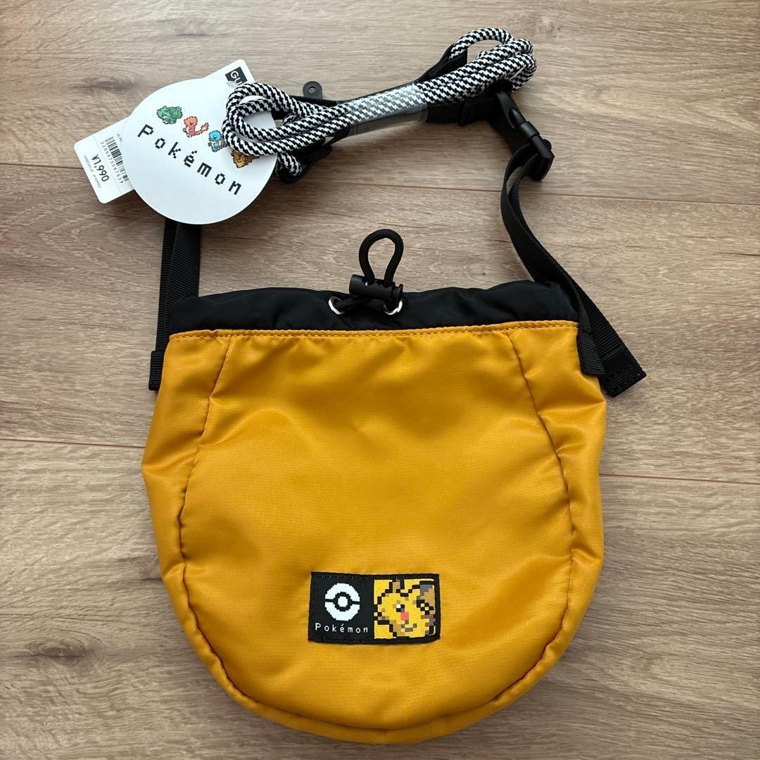 GU x POKEMON Pikachu Yellow Shoulder Bag Pouch