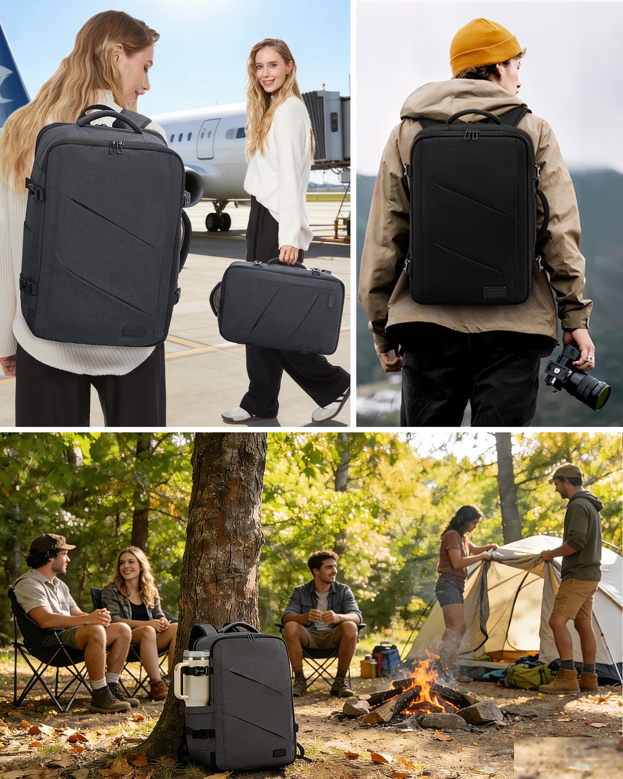 Travel Backpack, 40L Extra Large Backpack, Carry on Backpack 17 Inch with USB…